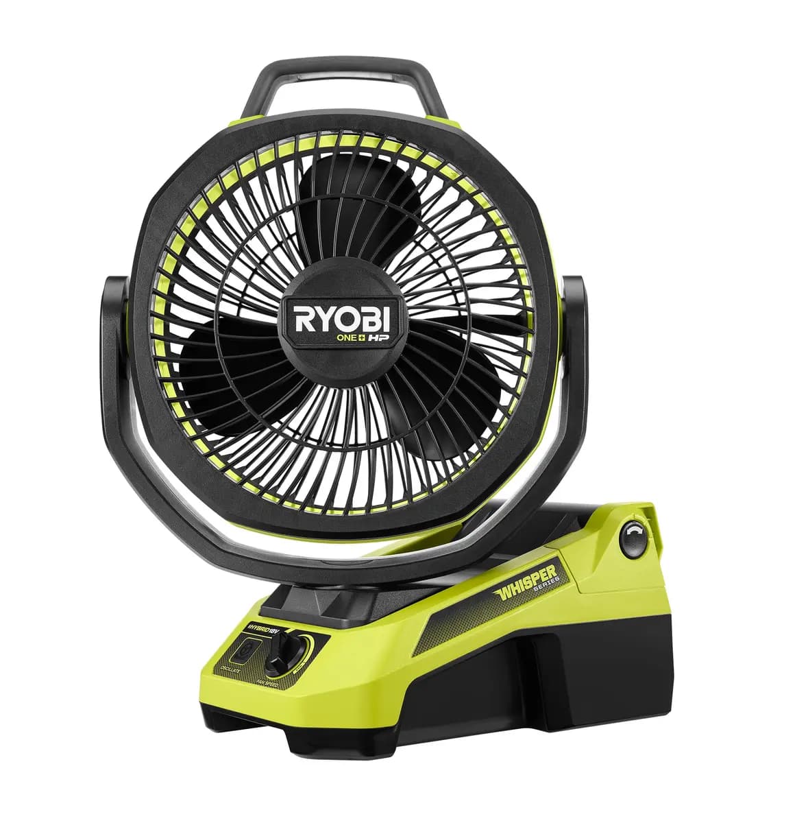 RYOBI 18V ONE+ HP Brushless Hybrid 9" Oscillating Fan [Motor Type Brushless, Blade Diameter 9", CFM 1,200]