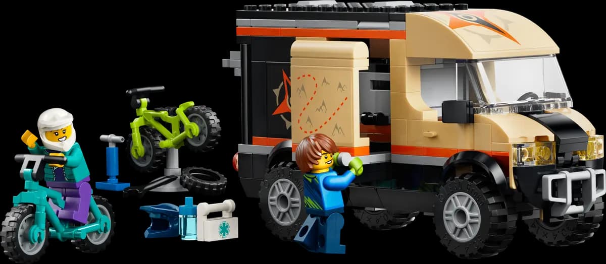 LEGO Mountain Bike Adventure Van 60512 [260 pieces, ages 7+, City]