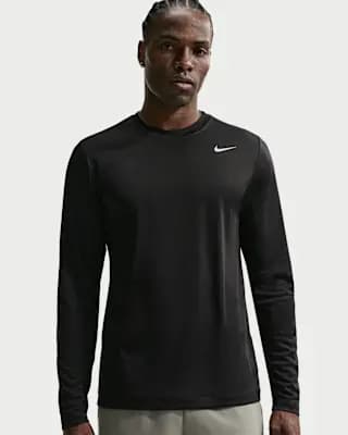 Nike Flex Men's Dri-FIT Long-Sleeve Training Top Black/Matte Silver [Black/Matte Silver, 100% polyester, Machine wash]