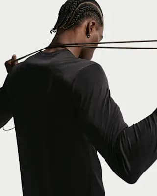 Nike Flex Men's Dri-FIT Long-Sleeve Training Top Black/Matte Silver [Black/Matte Silver, 100% polyester, Machine wash]
