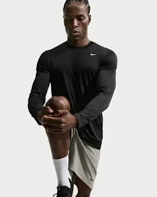 Nike Flex Men's Dri-FIT Long-Sleeve Training Top Black/Matte Silver [Black/Matte Silver, 100% polyester, Machine wash]