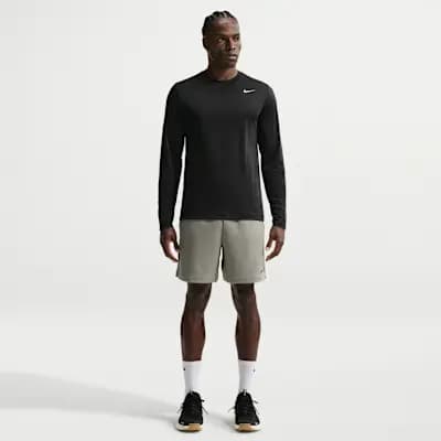Nike Flex Men's Dri-FIT Long-Sleeve Training Top Black/Matte Silver [Black/Matte Silver, 100% polyester, Machine wash]