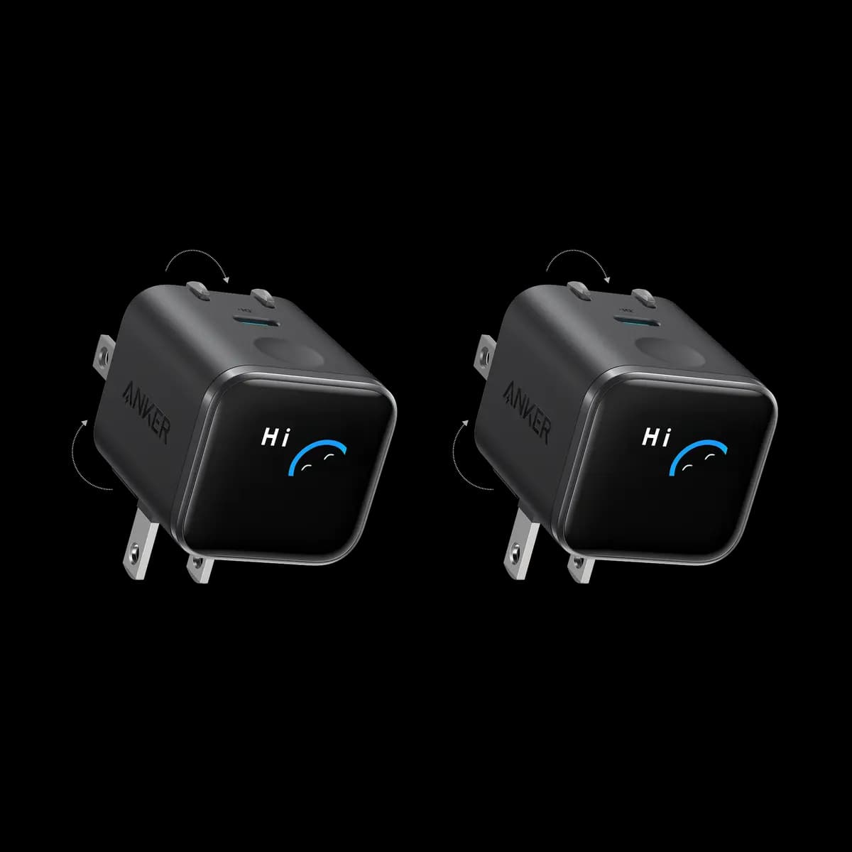 Anker Bundle kit:Anker Nano Charger (45W, Smart Display, 180° Foldable, 2-Pack) [100-240V~ 50 / 60Hz, 1.5A Max, 5V⎓3A / 9V⎓3A / 15V⎓3A / 20V⎓2.25A (45W Max), 45W Max]