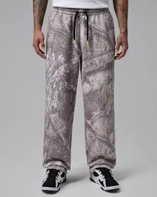 Jordan Brooklyn Men's Realtree Open-Hem Pants White/Bright Citron [Body: 71% cotton/29% polyester. Pockets: 100% cotton., Machine wash, XS-3XL]