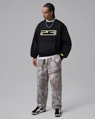 Jordan Brooklyn Men's Realtree Open-Hem Pants White/Bright Citron [Body: 71% cotton/29% polyester. Pockets: 100% cotton., Machine wash, XS-3XL]