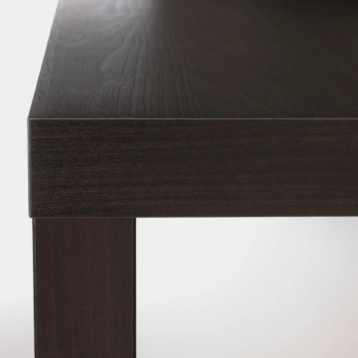 IKEA LACK Side table, black-brown 21 5/8x21 5/8 " [Length 21 5/8 ", Width 21 5/8 ", Height 17 3/4 "]