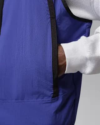 Jordan Flight Mountainside Men's Vest Black/Light Concord/White [Outer body: 100% nylon. Inner body: 100% polyester., Machine wash, XS-3XL]