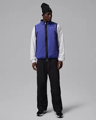 Jordan Flight Mountainside Men's Vest Black/Light Concord/White [Outer body: 100% nylon. Inner body: 100% polyester., Machine wash, XS-3XL]