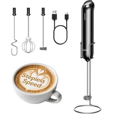 Typhur InstaWhisk Rechargeable Handheld Milk Frother Wand, 10-Speed Electric Whisk & Mixer with Stand [5 Watts, Electric, 0 fl oz (US)]