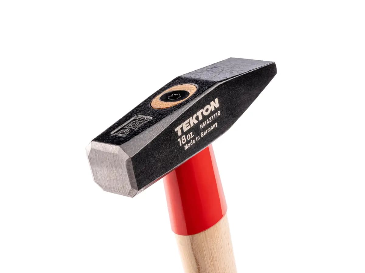 TEKTON 18 oz. Cross Peen Hammer [A. Length (in.) 12.6, B. Width (in.) 4.6, C. Height (in.) 1.1]