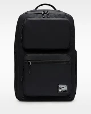 Nike Utility Speed Backpack (27L) Black/Black/White [Body/Lining: 100% polyester, Spot clean, ONE SIZE]