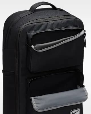 Nike Utility Speed Backpack (27L) Black/Black/White [Body/Lining: 100% polyester, Spot clean, ONE SIZE]