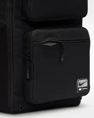 Nike Utility Speed Backpack (27L) Black/Black/White [Body/Lining: 100% polyester, Spot clean, ONE SIZE]