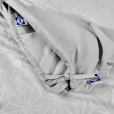 Sealy 48"x72" Clean Comfort 15lbs Weighted Blanket with Removable Cover Gray - Sealy [15 Pounds, 100% Microfiber, Removable Cover]