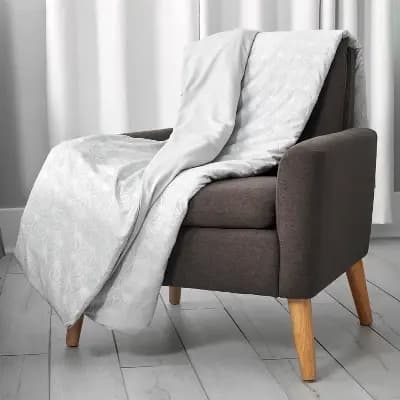 Sealy 48"x72" Clean Comfort 15lbs Weighted Blanket with Removable Cover Gray - Sealy [15 Pounds, 100% Microfiber, Removable Cover]