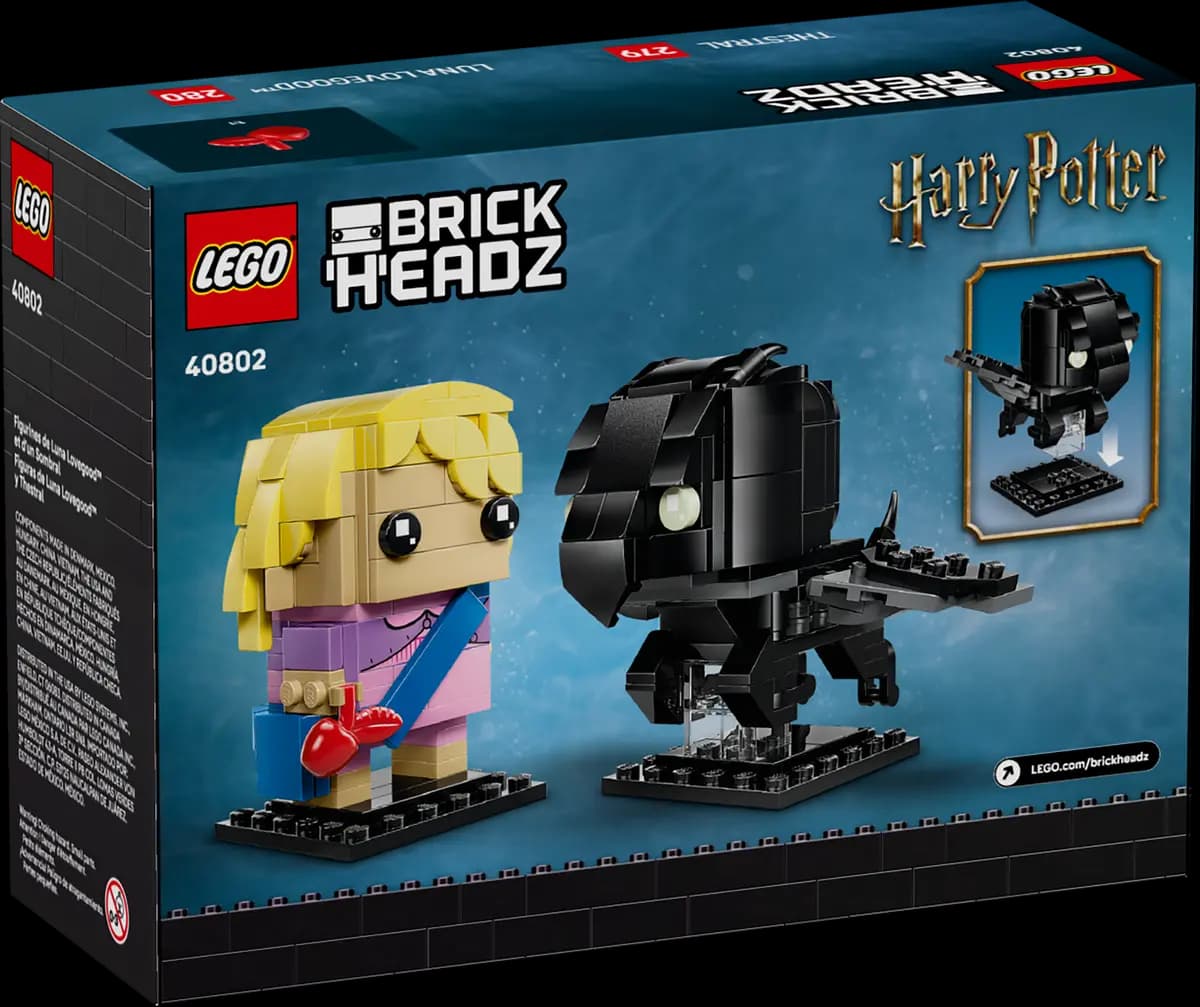 LEGO Luna LovegoodÃƒÆ’Ã†â€™Ãƒâ€šÃ‚Â¢ÃƒÆ’Ã‚Â¢ÃƒÂ¢Ã¢â‚¬Å¡Ã‚Â¬Ãƒâ€¦Ã‚Â¾ÃƒÆ’Ã¢â‚¬Å¡Ãƒâ€šÃ‚Â¢ & Thestral Figures 40802 [292 pieces, ages 10+, BrickHeadz]