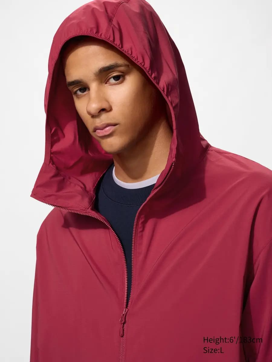 Uniqlo Pocketable UV Protection Parka Red [Imported, UPF50+ / JIS L 1925 : 2019, RED]