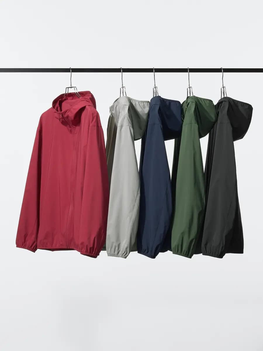 Uniqlo Pocketable UV Protection Parka Red [Imported, UPF50+ / JIS L 1925 : 2019, RED]