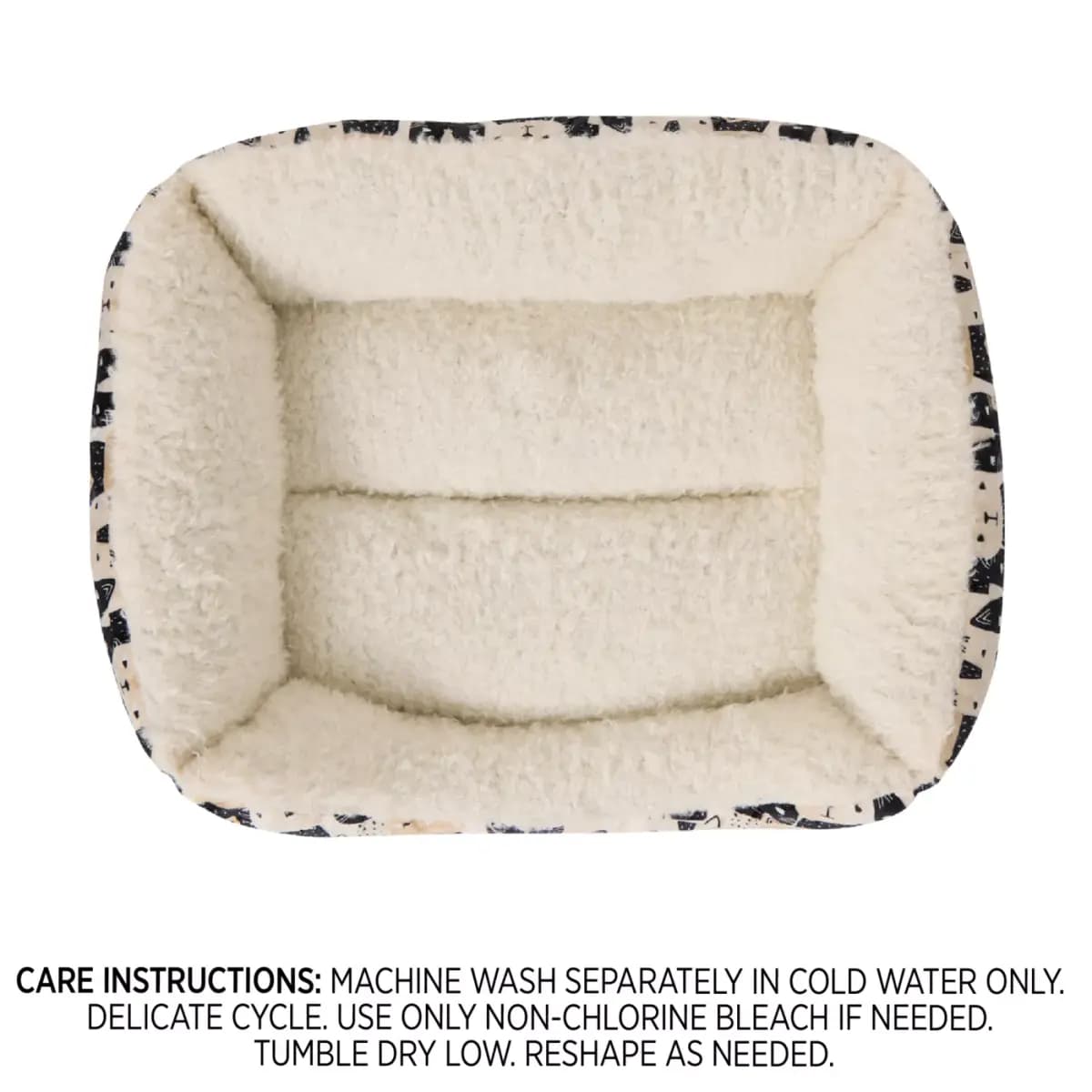 Whisker City® Cat Face Cuddler Cat Bed, Multi-Color, Machine Washable, 15L x 18W [Brand Whisker City®, Includes 1 Cuddler Bed, Color Black, Tan, Cream, Environment Indoors]