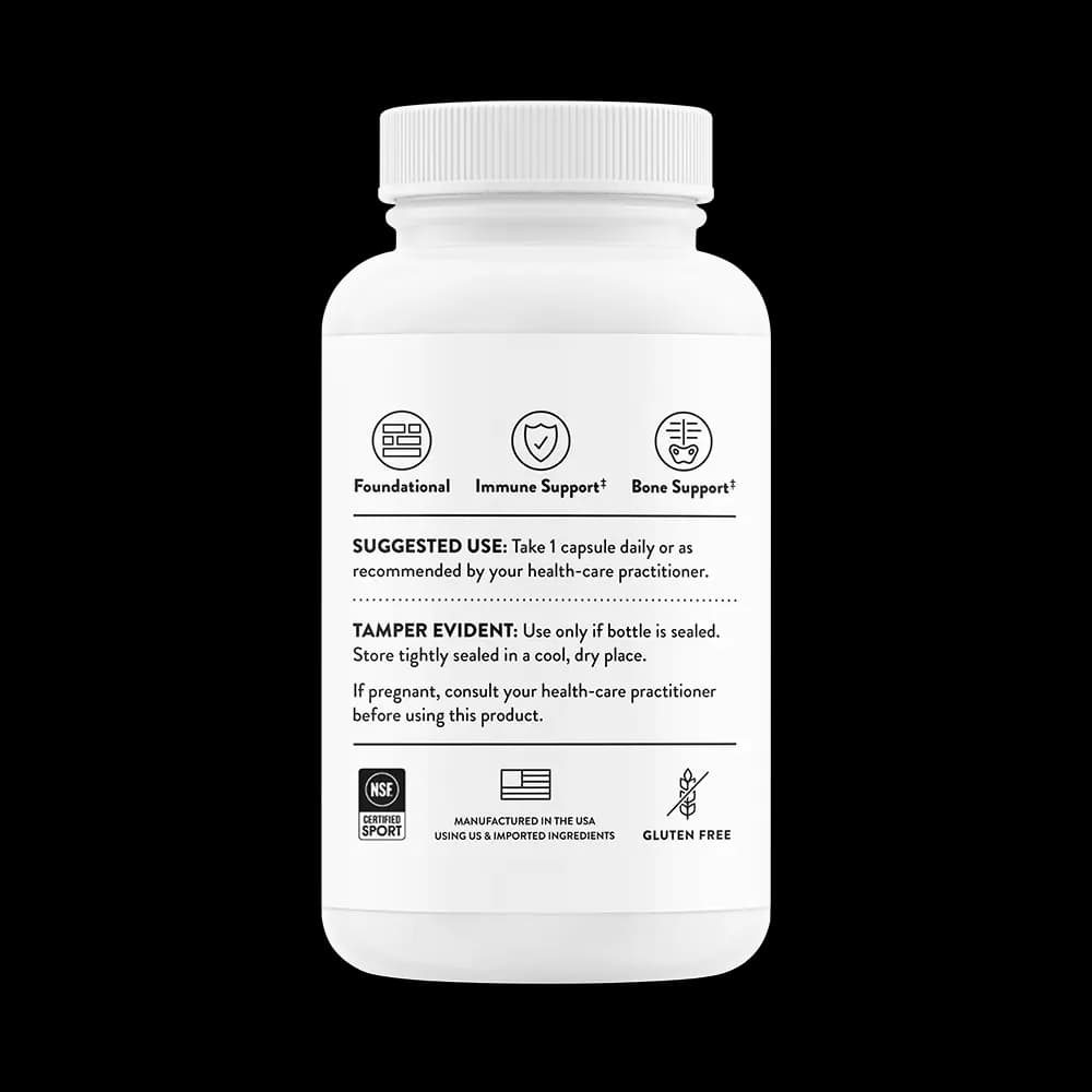 Thorne Vitamin D-5,000 - NSF Certified for Sport - 60 Servings [1 Capsule(s), 60, 125mcg]