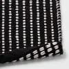 20"x30" Chenille Stripe Bath Rug Black/White - Threshold™ [30 Inches (L), 20 Inches (W), Rectangle (shape), 1]