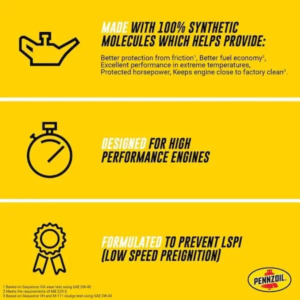 Pennzoil Platinum SAE 5W-30 Full Synthetic Motor Oil 5 Qt., 550046126 [Automotive Part Type: Engine Oil, General Part Type: Engine Oil, Number Of Units In Package: 1]