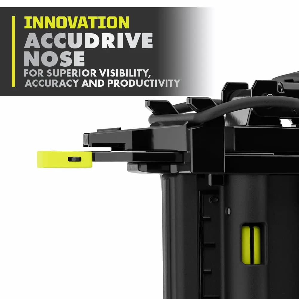 RYOBI 18V ONE+ HP Brushless AirStrike 18GA Brad Nailer Kit [Nail Range 5/8" to 2-1/8", Nails per Charge Up to 2,250, Magazine Capacity 105 Brad Nails]