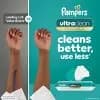 Pampers Ultra Clean Baby Wipes - 156ct [Scent Unscented, Dimensions (Overall) 7 Inches (L), 6.7 Inches (W), Health Facts No Fragrance Added, Hypoallergenic, Disposability Do not fl