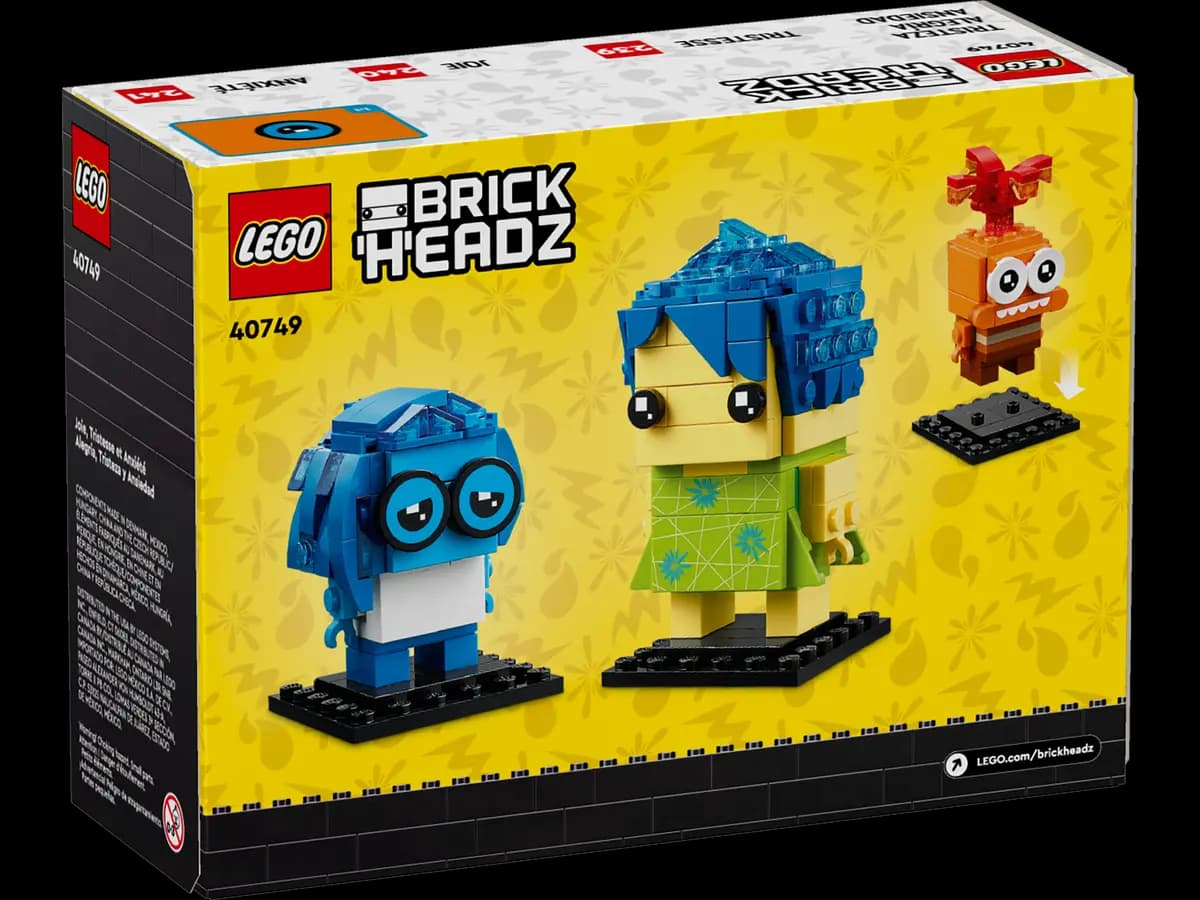 LEGO Joy, Sadness & Anxiety 40749 [300 pieces, ages 10+, BrickHeadz]