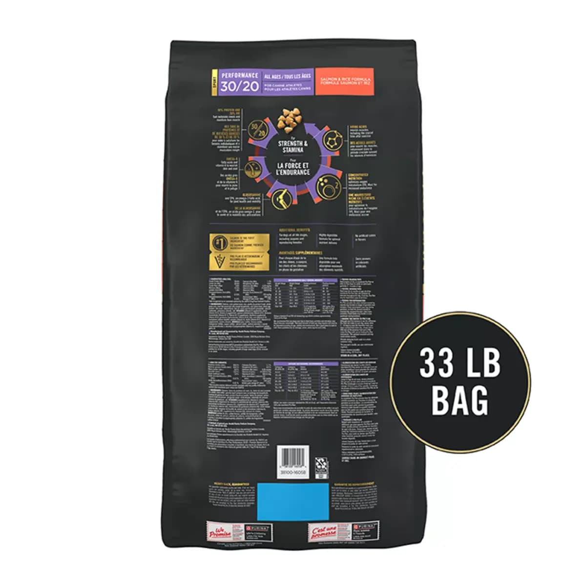 Pro Plan Performance 30/20 Purina Pro Plan High Protein Dog Food, Sport 30/20 Salmon and Rice Dry Dog Food Formula [Species Dog, Brand Pro Plan Performance 30/20, Food Type Crunchy