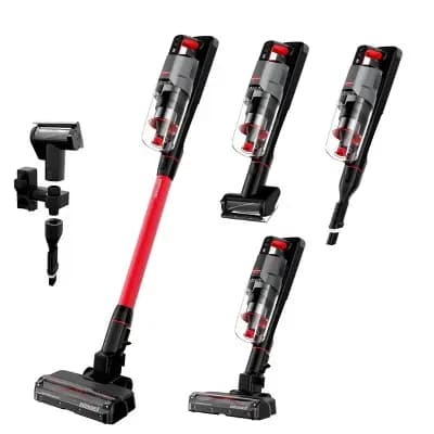 BISSELL PowerClean FurGuard Rechargeable Cordless Pet Stick Vacuum 4137 10.5" Cleaning Path Red [7.1 Pounds, .4 Liter, 4137]