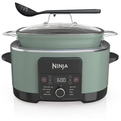 Ninja PossibleCooker PRO 8.5qt Multi-Cooker with 8-in-1 Slow Cooker, Dutch Oven, Sous Vide, Oven Safe Pot to 500°F Sage Green MC1001GN [12.6 Pounds, Metal, 8.5 Quart]