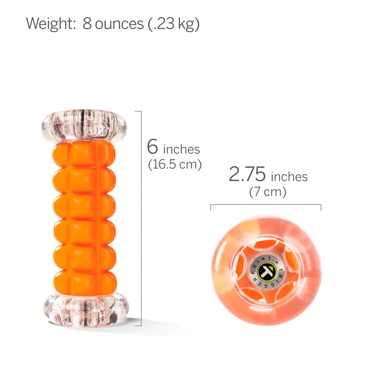TriggerPoint NANO Foot Roller [2.65 x 6.5 x 2.65 in, hand and foot, 1 year warranty]