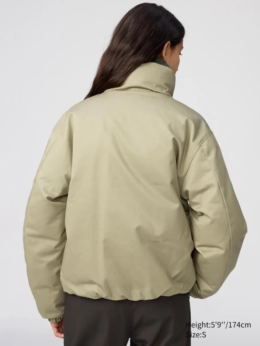 Uniqlo Hybrid Down Short Jacket Brown [Imported, Hand wash cold, Do not dry clean, Uniqlo U View the full collection]