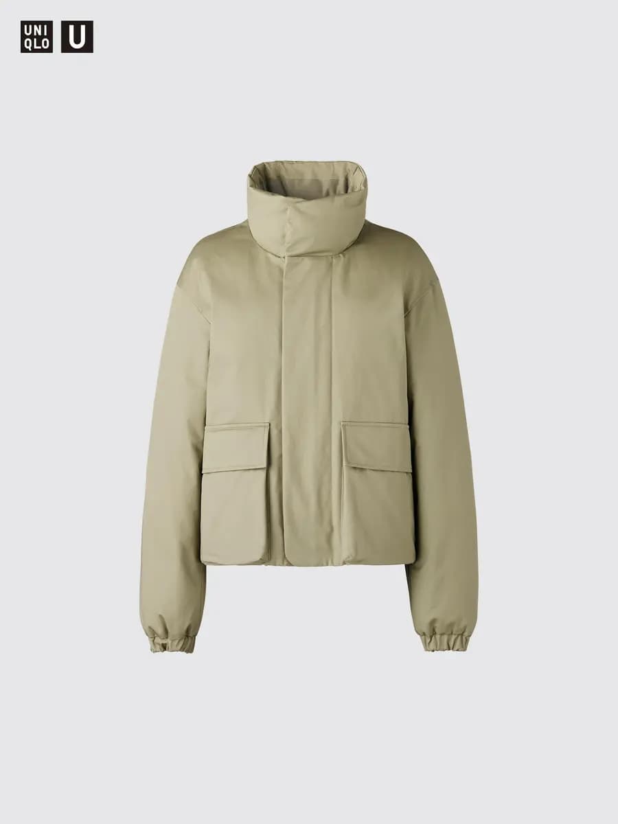 Uniqlo Hybrid Down Short Jacket Brown [Imported, Hand wash cold, Do not dry clean, Uniqlo U View the full collection]
