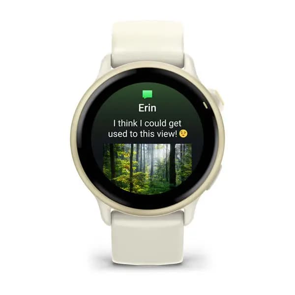 Garmin vívoactive 6 Lunar Gold with Bone Band [AMOLED (optional always-on mode), Swim, 5 ATM, 1.2" (30.4 mm) diameter]
