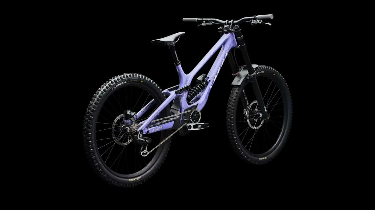 Specialized S-Works Demo 11 [200mm travel FACT 11m carbon frame with HighGear system, 165mm cranks, reach adjust headset cups, BB adjust, full internal cable routing, 148mm rear sp