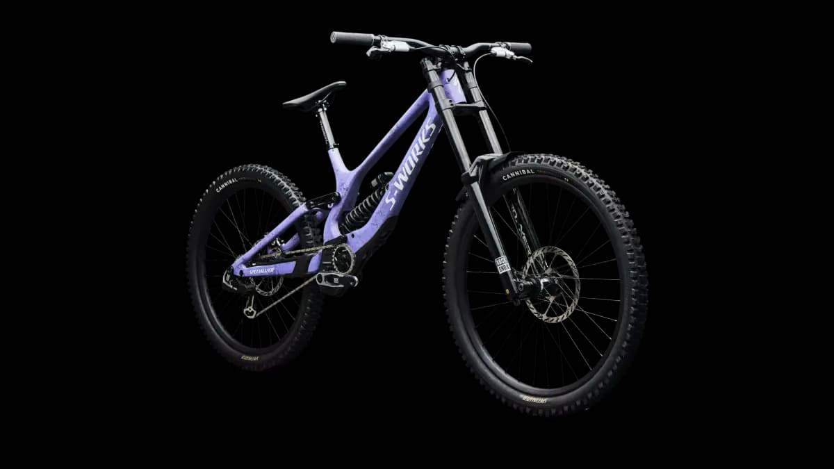 Specialized S-Works Demo 11 [200mm travel FACT 11m carbon frame with HighGear system, 165mm cranks, reach adjust headset cups, BB adjust, full internal cable routing, 148mm rear sp
