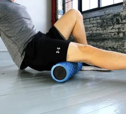 Pro-Tec Athletics Contoured Massage Roller Metallic Blue [Fitness, High-density EVA foam, 5 x 14 inches]