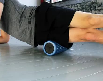 Pro-Tec Athletics Contoured Massage Roller Metallic Blue [Fitness, High-density EVA foam, 5 x 14 inches]