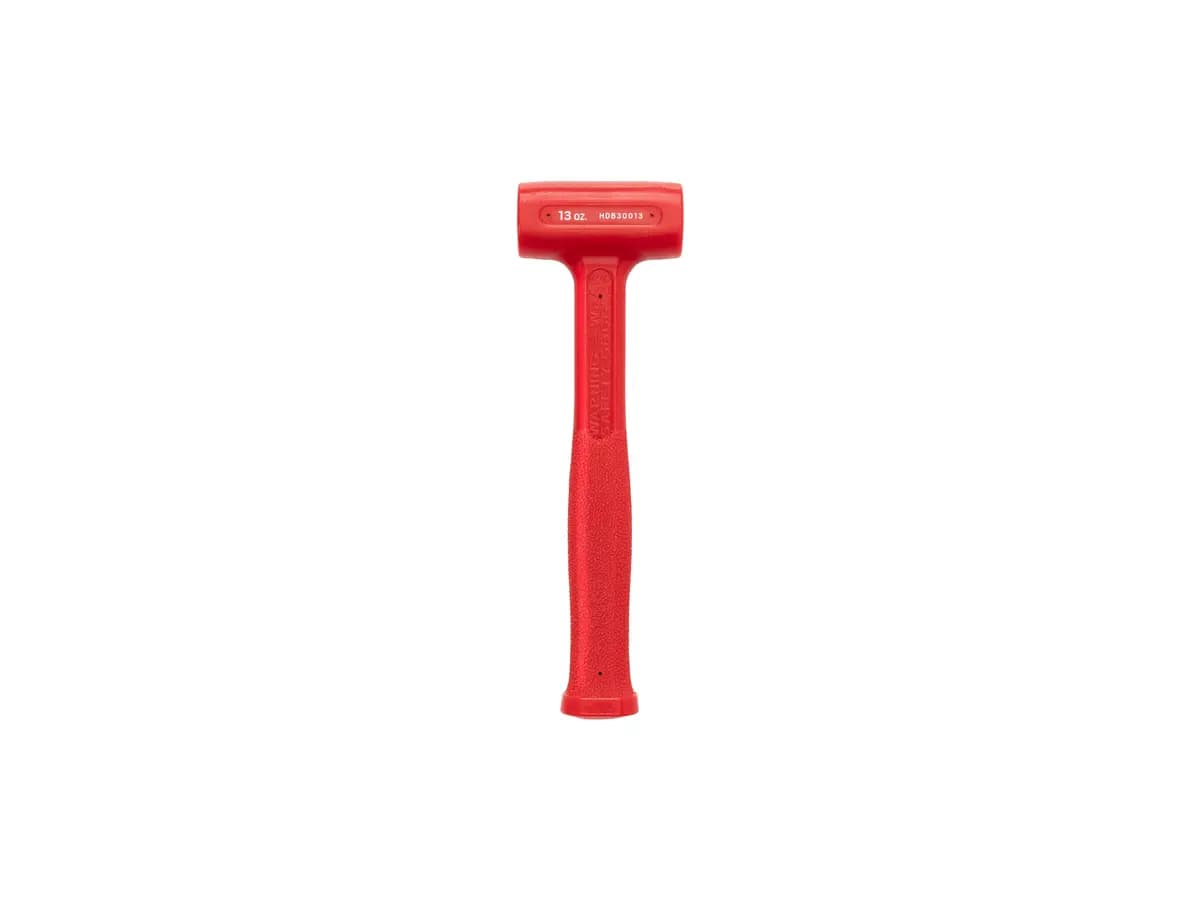 TEKTON 13 oz. Dead Blow Hammer [A. Length (in.) 10.1, B. Width (in.) 3.1, C. Height (in.) 1.4]