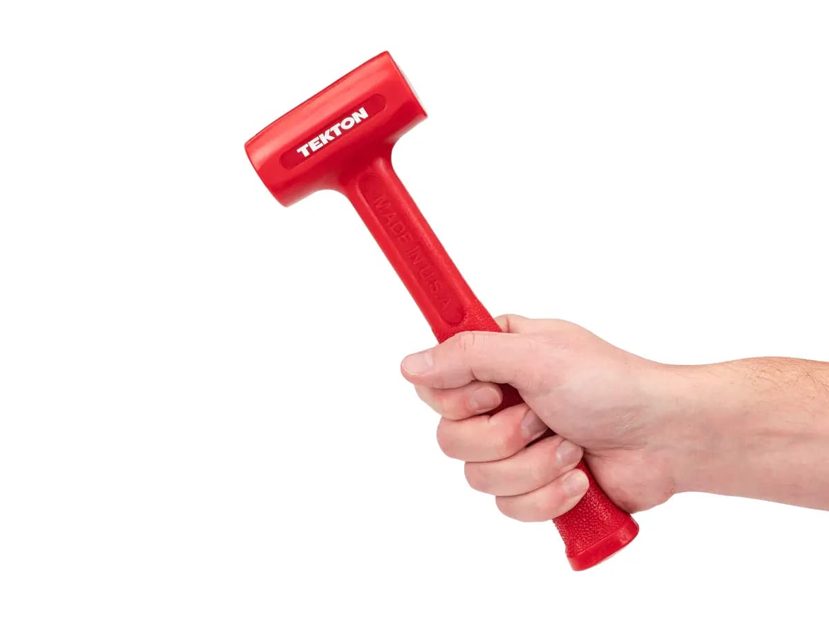 TEKTON 13 oz. Dead Blow Hammer [A. Length (in.) 10.1, B. Width (in.) 3.1, C. Height (in.) 1.4]