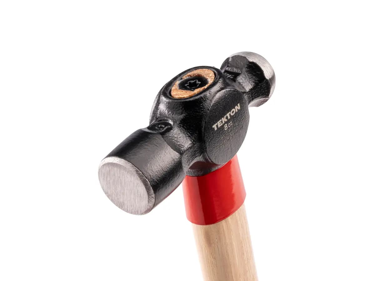 TEKTON 8 oz. Ball Peen Hammer [A. Length (in.) 11.1, B. Width (in.) 3.3, C. Height (in.) 1.0]