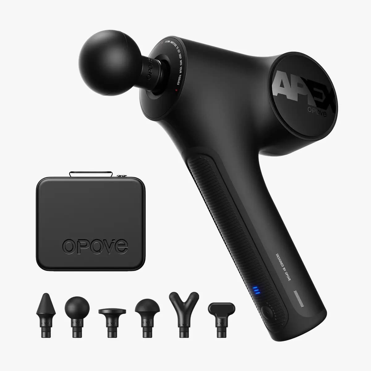 Opove Apex Massage Gun [45Â° Slanted Ergonomic Handle, 14.5mm, Max 50lbs]