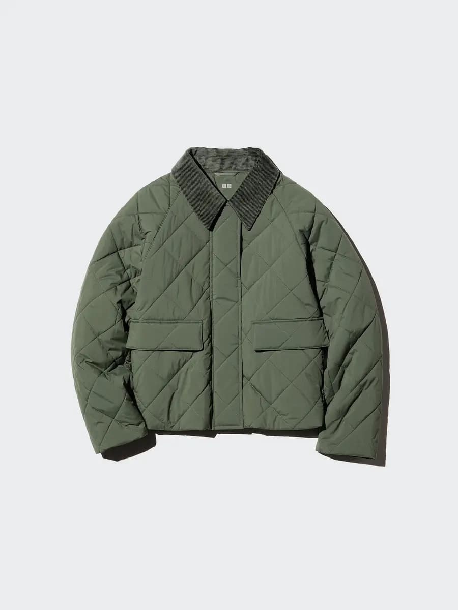 Uniqlo Padded Utility Short Jacket Beige [Imported, Hand wash cold, Do not dry clean, Short length for effortless styling.]