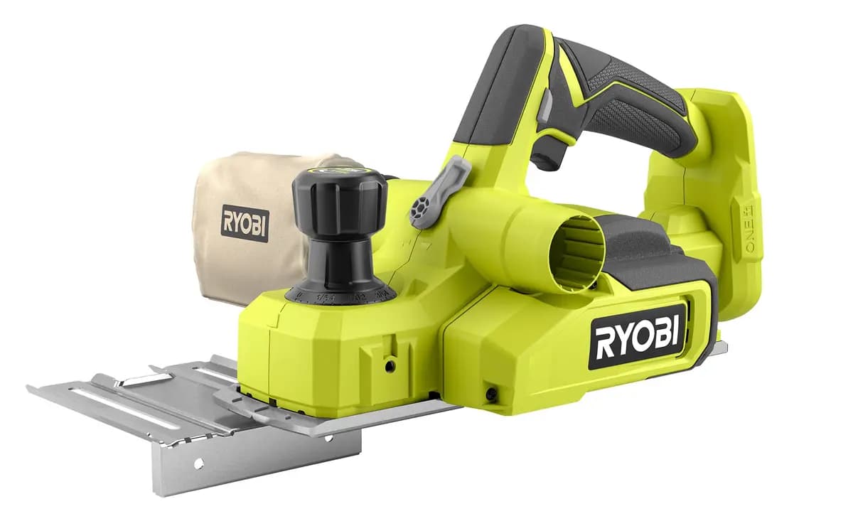 RYOBI 18V ONE+ 3-1/4" Hand Planer [RPM Up to 14,000, Depth of Cut 5/64", Blade Width 3-1/4"]