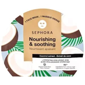 SEPHORA COLLECTION Hydrating Hyaluronic Acid Face Masks Coconut [Normal, Dry, Combination, and Oily, Mask, Coconut / 1 piece]