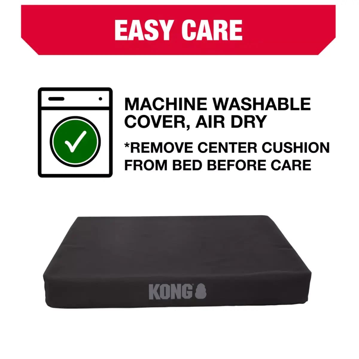 KONG® Orthopedic Durable Dog Bed with Water-Resistant Cover, Multiple Colors, 38L x 30W [Includes 1 Mattress, Intended For Dogs, Color Tan, Material High Performance Poly Ripstop O