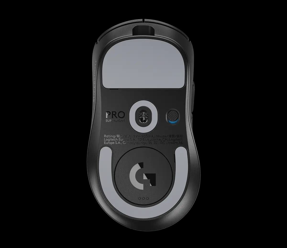 Logitech PRO X SUPERLIGHT 2 DEX SE - Black [1.73 in (43.9 mm), 2.67 in (67.7 mm), 4.95 in (125.8 mm)]