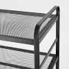 2 Tier Shoe Rack Black Metal Mesh - Brightroom™ [7.54 Pounds, Metal (Frame), Adjustable Shelf]